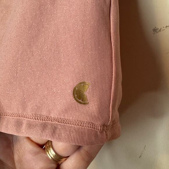 Citrus Shirred Reversible Booty Swim Shorts Pink Multicolor NWT Size Large - Picture 5 of 10